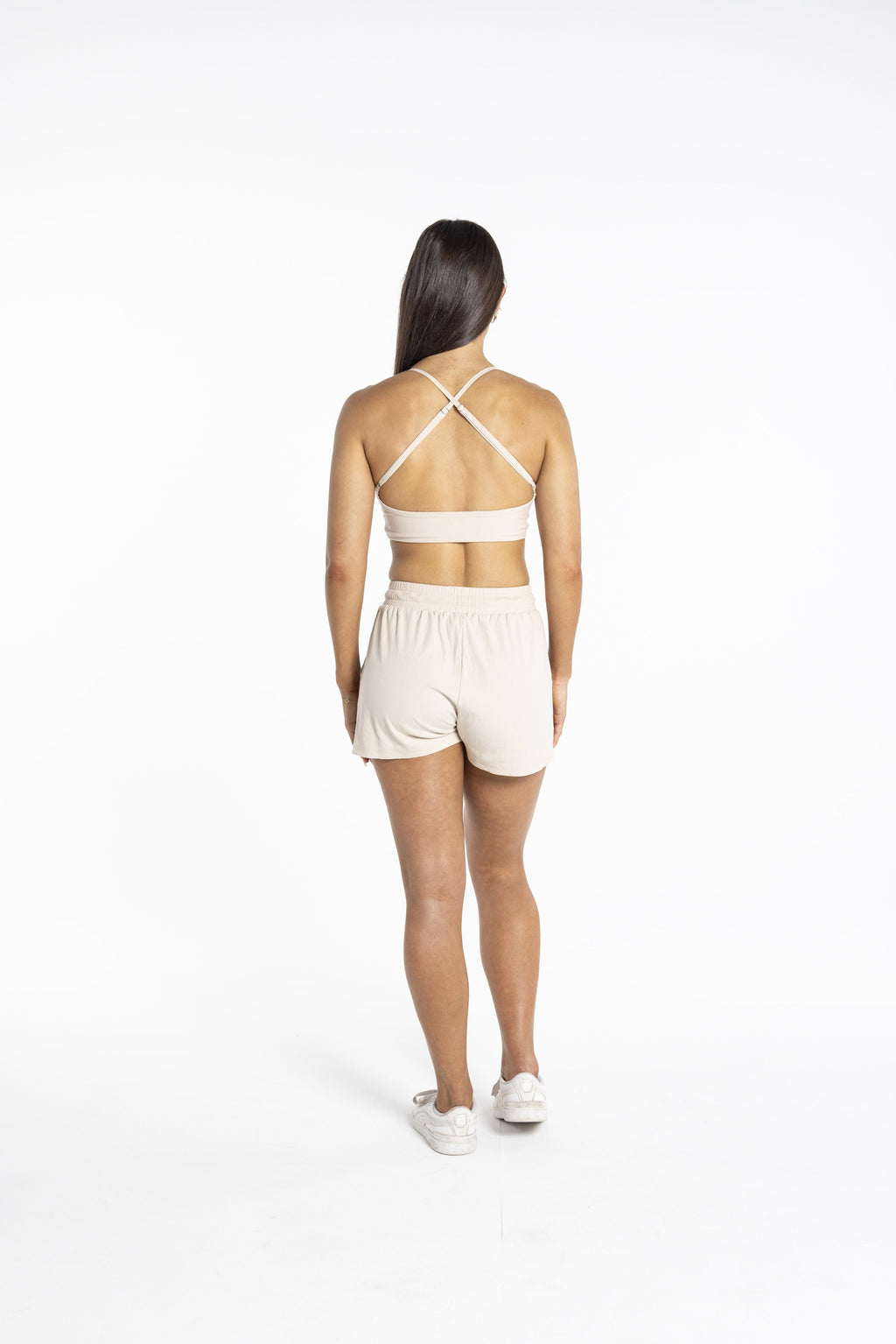 Ribbed Shorts- Oat